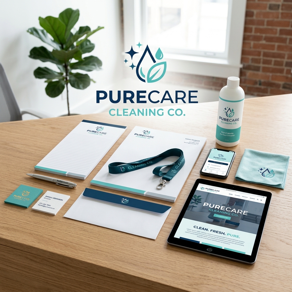 Branding kit for cleaning business